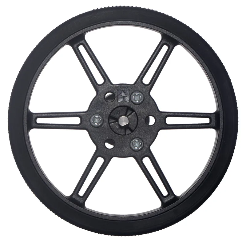Pololu Multi-Hub Wheel w/Inserts for 3mm and 4mm Shafts - 80×10mm, 2-Pack
