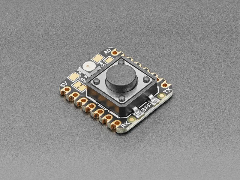 Adafruit IoT Button with NeoPixel BFF Add-On for QT Py and Xiao