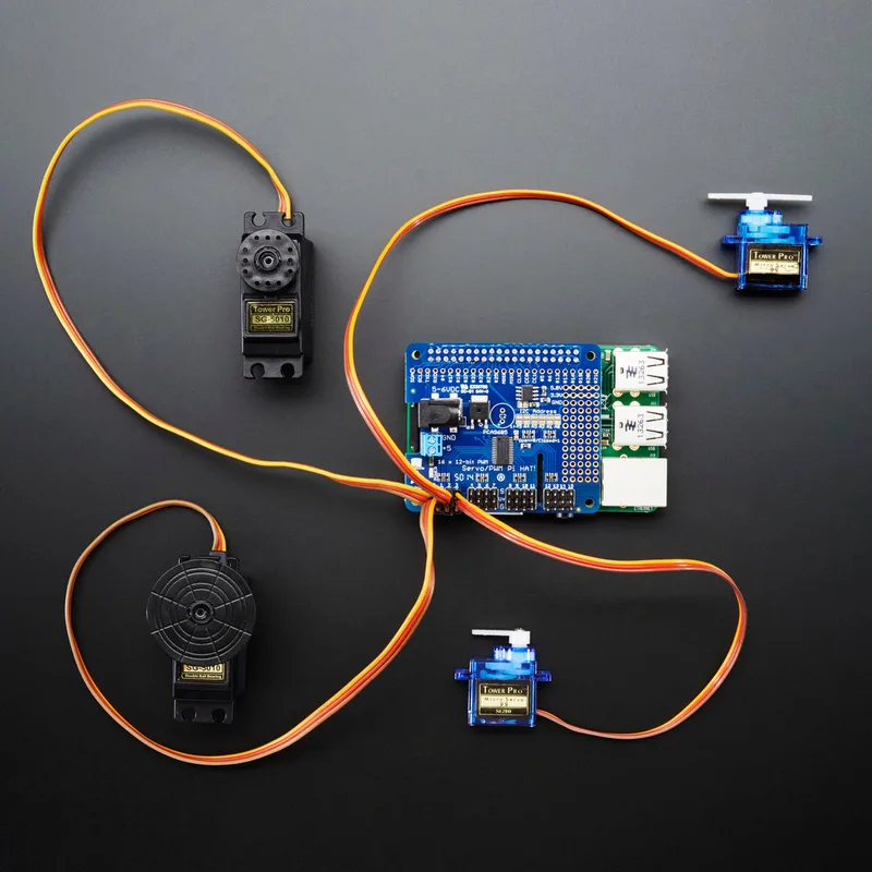 Adafruit 16-Channel PWM / Servo HAT for Raspberry Pi - Mini Kit