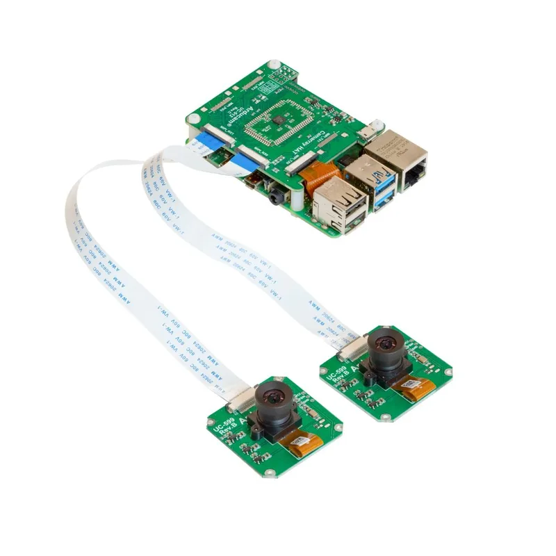 Arducam OV9281搭載 Raspberry Pi/Jetson Nano/NX用 モノクロデュアルカメラモジュールキット（1MP x 2）