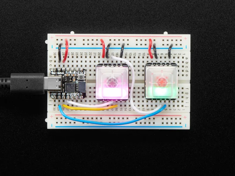 NeoKey Socket Breakout for Mechanical Key Switches with NeoPixel For MX Compatible Switches