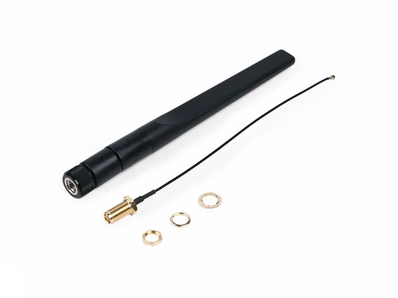 2.4G/5G External Antenna with RP-SMA Male Connector and 1.13 Coaxial Cable 130mm Set