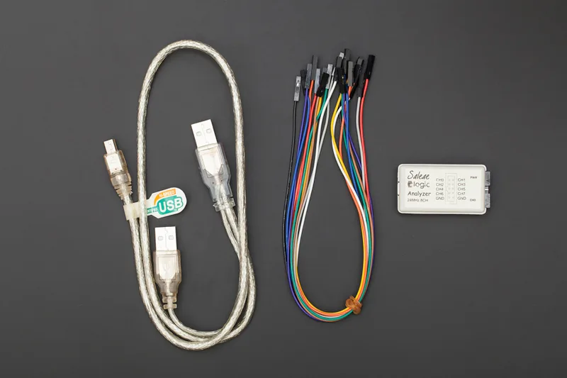 Explore the 24MHz 8 Channel USB Logic Analyzer: Ideal for Arduino