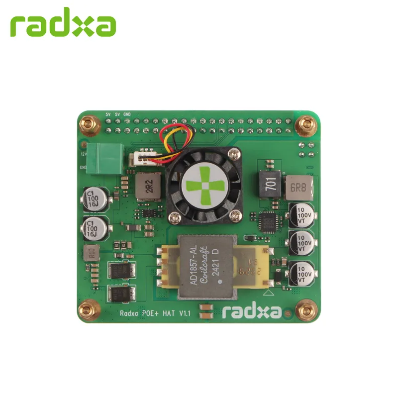 Radxa 25W PoE HAT - Single Cable for Networking and Power Supply