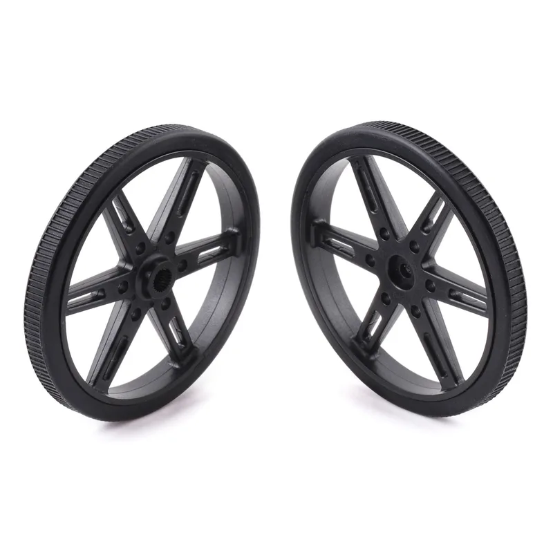 Pololu Wheel for Standard Servo Splines (25T, 5.8mm) - 70×8mm, 2-Pack