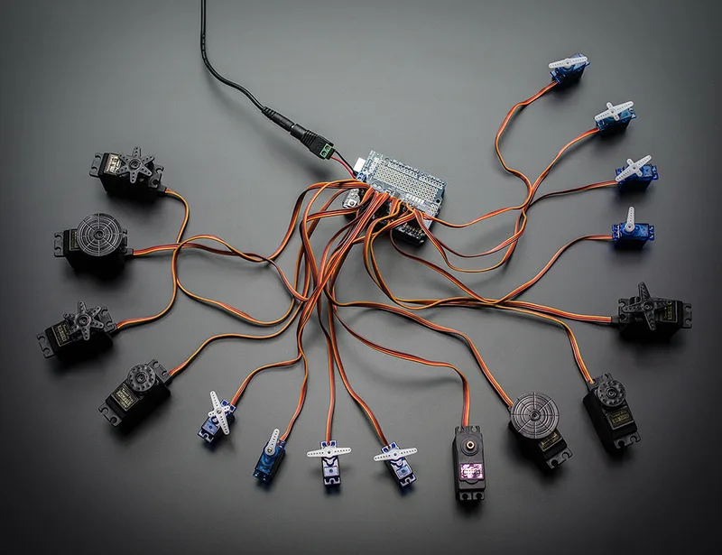 Adafruit 16-Channel 12-bit PWM/Servo Shield - I2C interface -