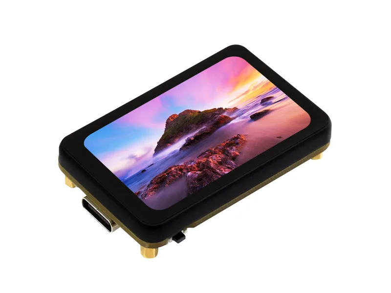 ESP32-S3 Development Board with 1.64 inch AMOLED Touchscreen, Accelerometer &amp; Gyroscope