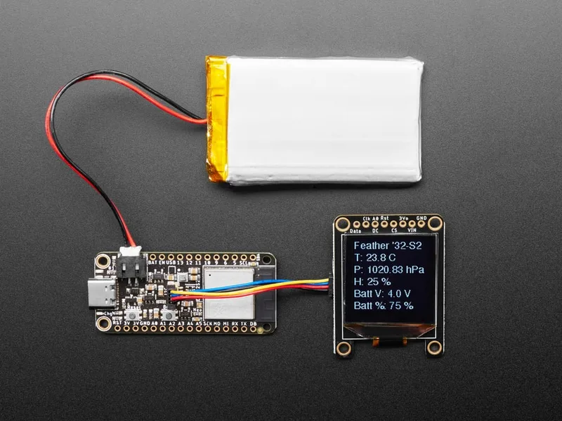 Adafruit ESP32-S2 Feather with BME280 Sensor - STEMMA QT 4MB Flash + 2 MB PSRAM