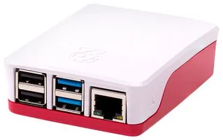 Raspberry Pi® 4 Model B Case - Red and White