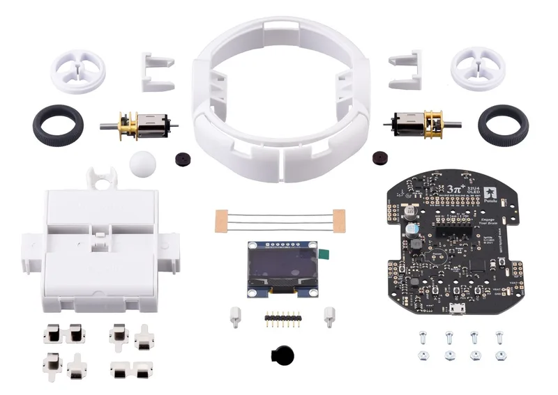3pi+ 32U4 OLED Robot Kit with 30:1 MP Motors