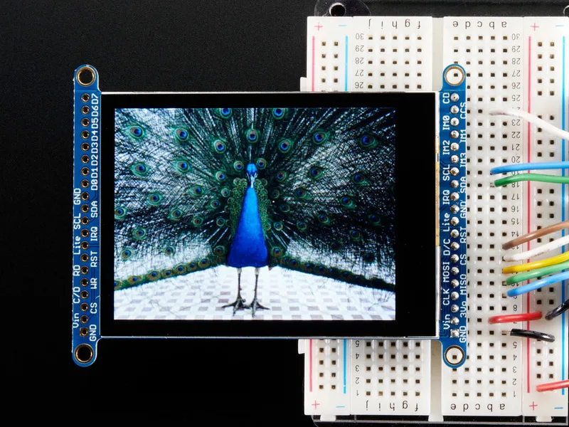 2.8" TFT LCD with Cap Touch Breakout Board w/MicroSD Socket EYESPI Connector