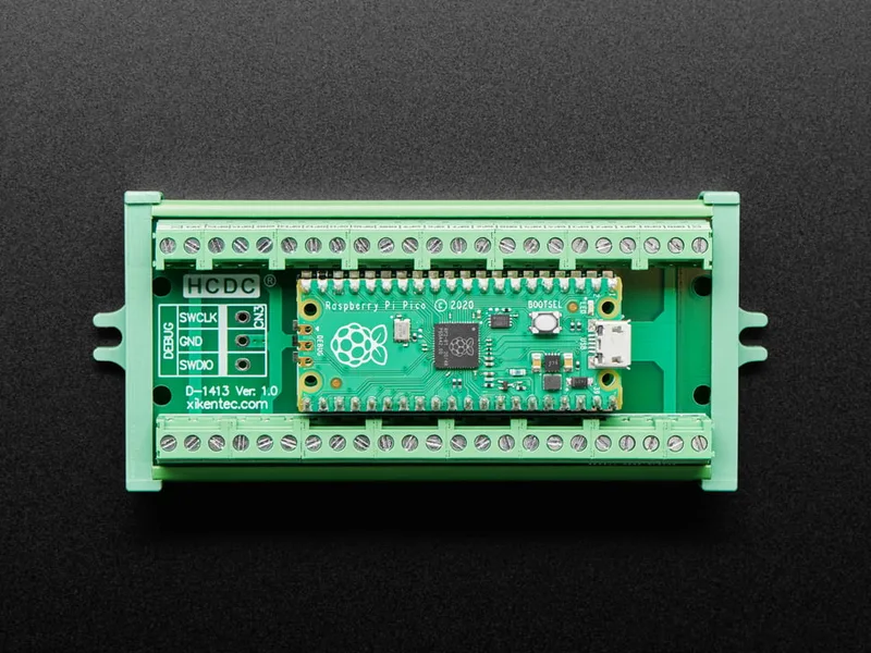 Terminal Block Breakout Module for Raspberry Pi Pico - Screw Mount Version