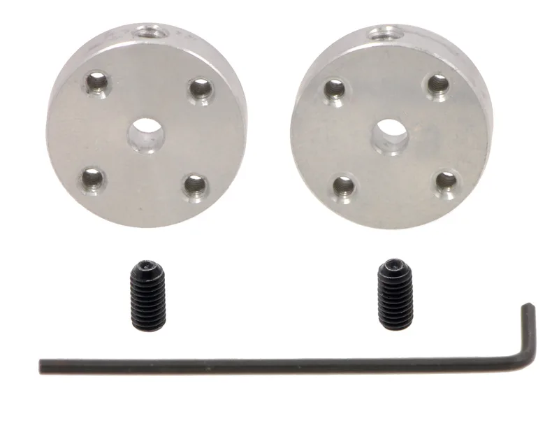 Pololu Universal Aluminum Mounting Hub for 3mm Shaft, M3 Holes (2-Pack)