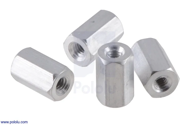 Aluminum Standoff: 5/16" Length, 2-56 Thread, F-F (4-Pack)