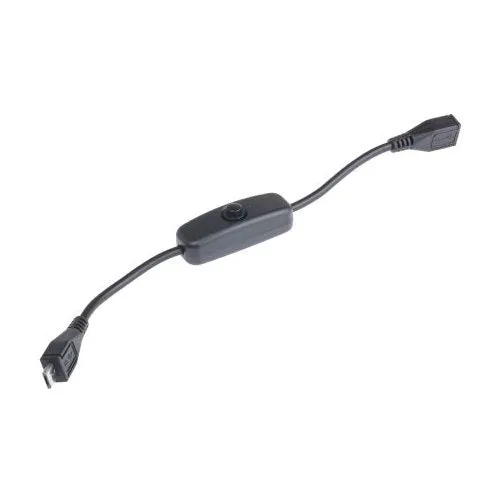 スイッチ付きUSB Micro-B中継ケーブル