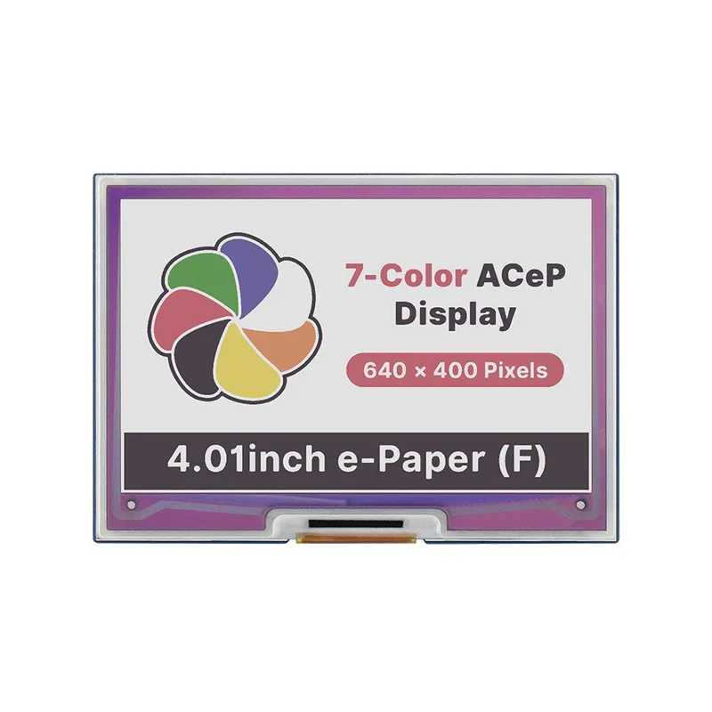 Raspberry Pi用 4.01インチ ACeP 7色e-Paper ディスプレイ 640×400--販売終了