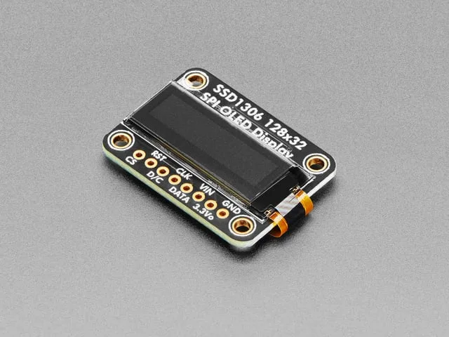 Monochrome 128x32 SPI OLED graphic display