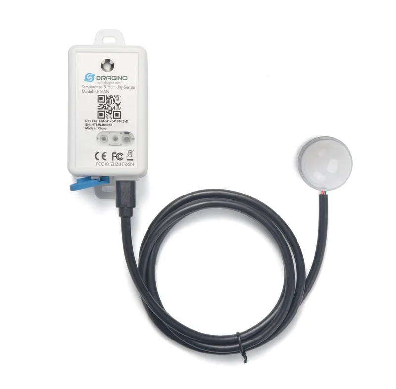 Dragino LHT65N-E5-EU868 LoRaWAN Temperatur- und Luftfreuchtigkeitssensor mit externem Beleuchtungsstärke-Sensor (Lux)