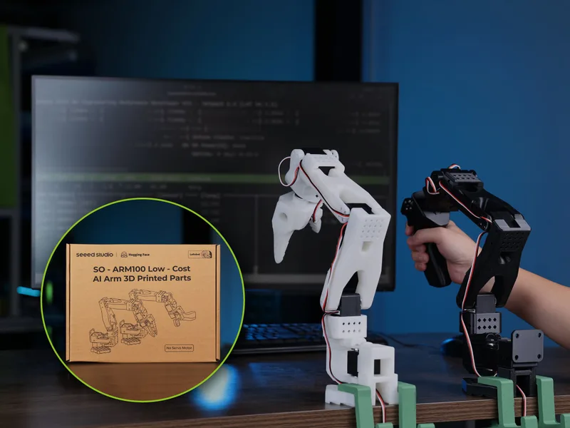 SO-ARM100 Low-Cost AI Arm 3D Printed Skeleton