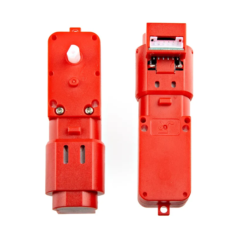 Hobby Motor with Encoder - Plastic Gear (Pair, Red)