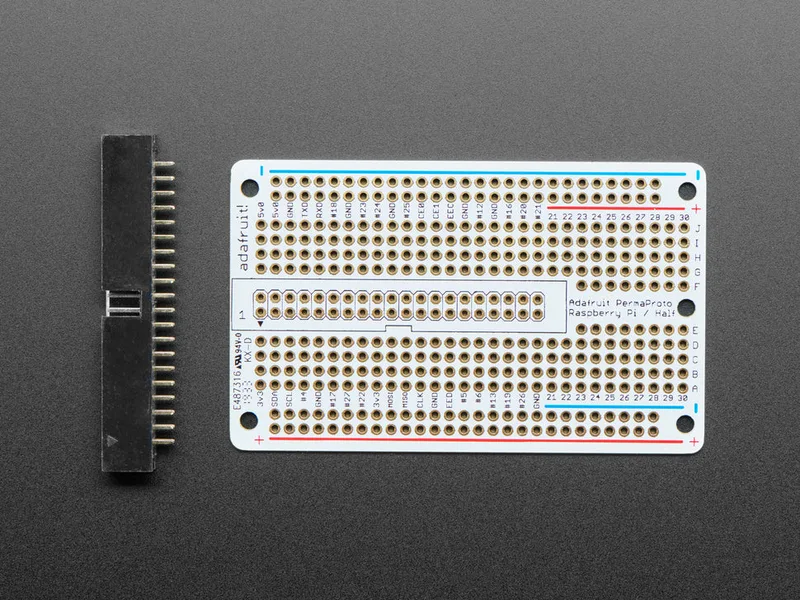 Adafruit Perma-Proto 40-Pin Raspberry Pi Half-Size PCB Kit with 2x20 Header
