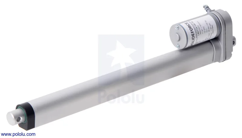 Glideforce GF23-120512-1-65 High-Speed LD Linear Actuator: 12kgf, 12" Stroke (11.8" Usable), 3.3"/s, 12V