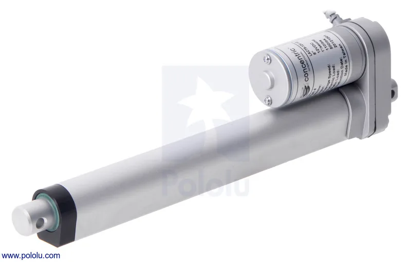 Glideforce LACT8-12V-10 Light-Duty Linear Actuator: 25kgf, 8" Stroke (7.8" Usable), 1.1"/s, 12V