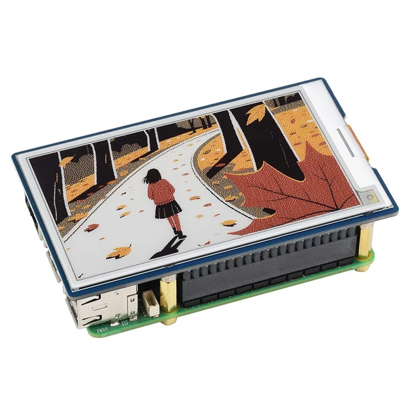 3.7" ePaper HAT (G) for Raspberry Pi - Red/Yellow/Black/White