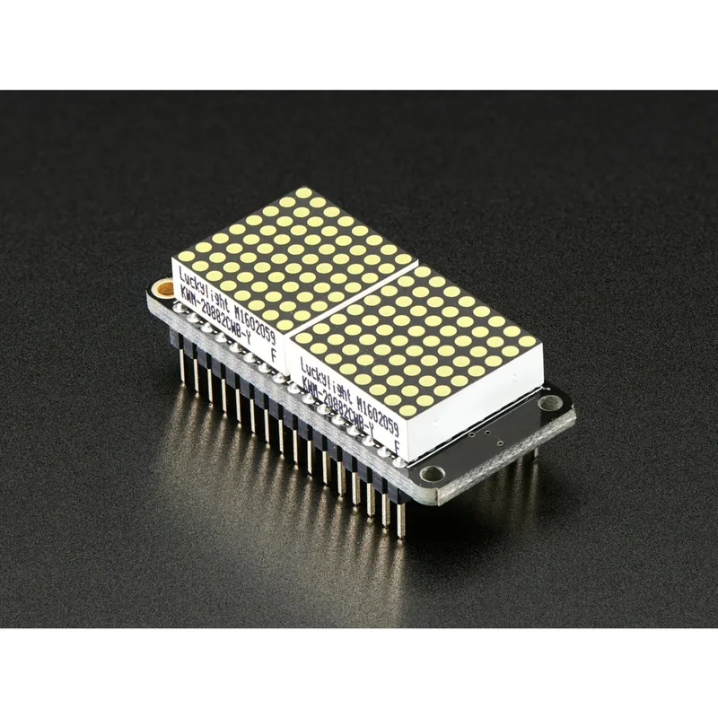 Adafruit 0.8 8x16 LED Matrix FeatherWing Display Kit - White