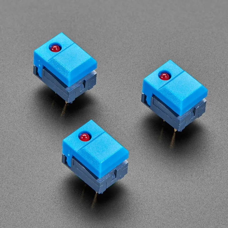 Step Switch with LED - Three Pack with Red LED - PB86