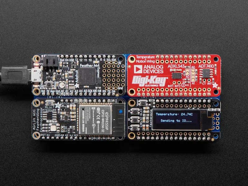 Adafruit AirLift FeatherWing – ESP32 WiFi Co-Processor
