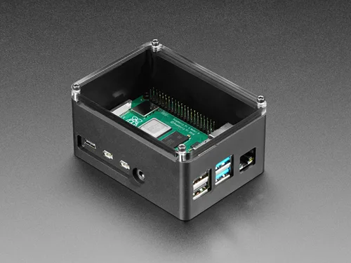 anidees Black Extra High Raspberry Pi 4 Case