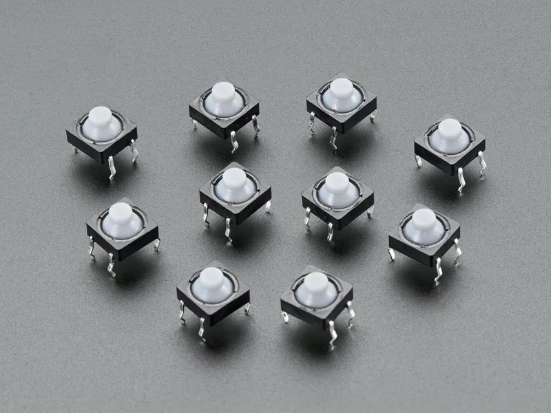 Soft Tactile Button (8mm) x 10 Pack
