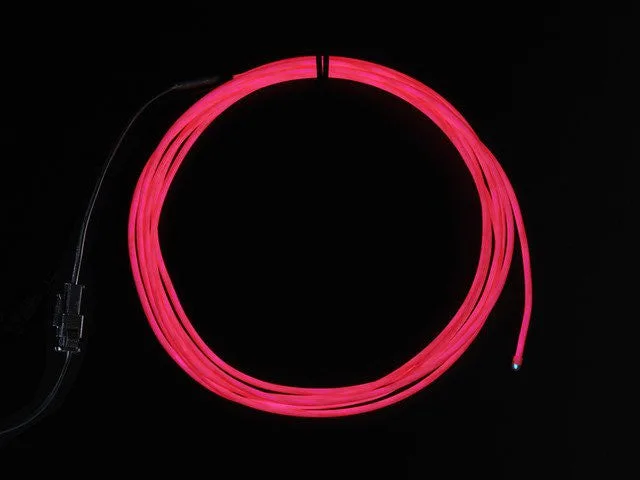 EL wire starter pack - Pink 2.5 meter (8.2 ft)