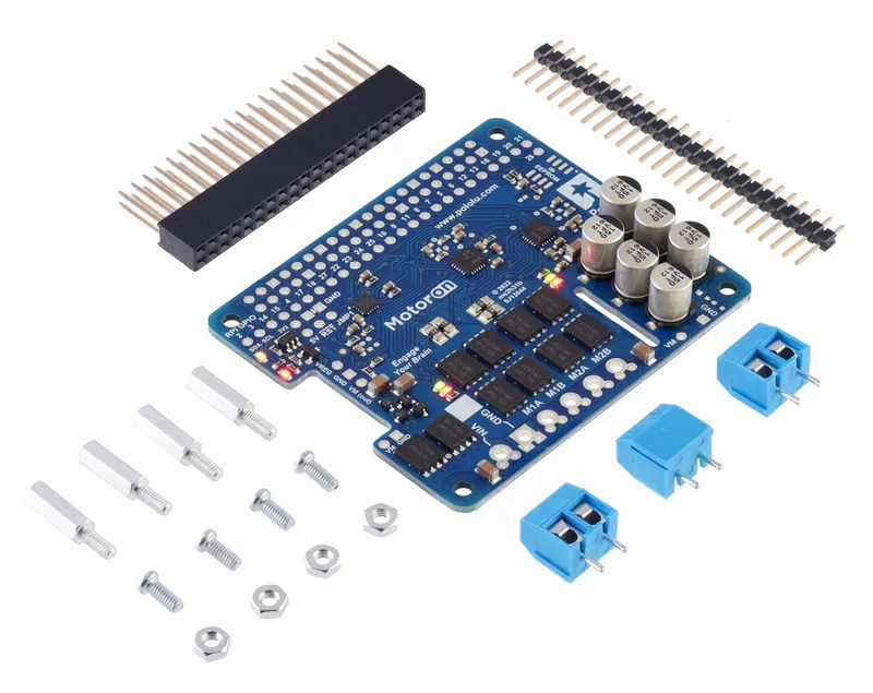 Motoron M2H18v20 Dual High-Power Motor Controller Kit for Raspberry Pi
