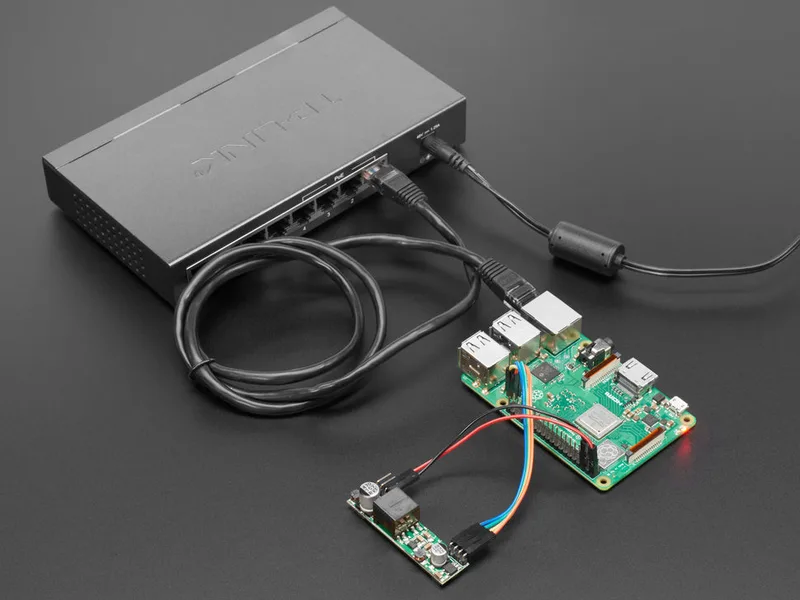 5V 1.8A Isolated Output PoE Module - For Raspberry Pi 3 B+ or 4
