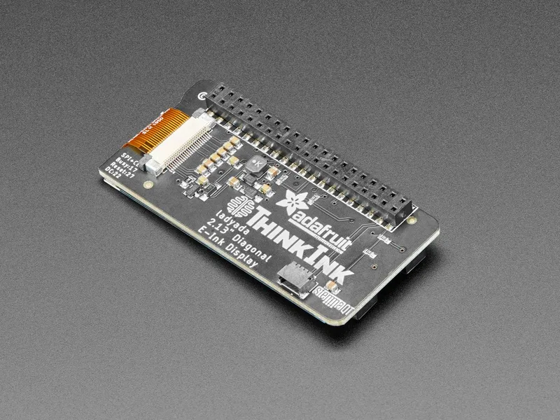 Adafruit 2.13" Monochrome E-Ink Bonnet for Raspberry Pi - THINK INK