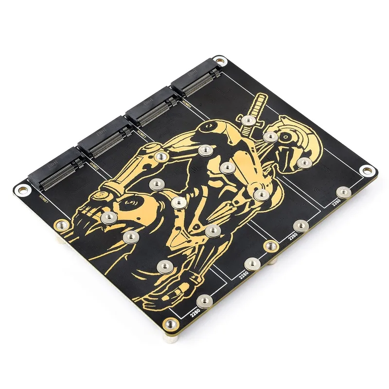 4-Channel M.2 Adapter for Raspberry Pi 5