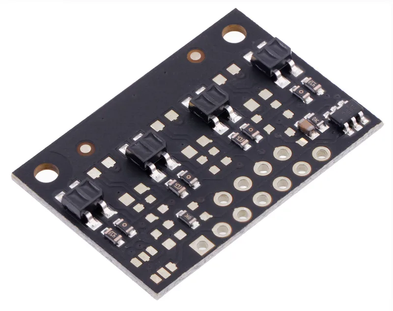 QTR-MD-04A Reflectance Sensor Array: 4-Channel, 8mm Pitch, Analog Output