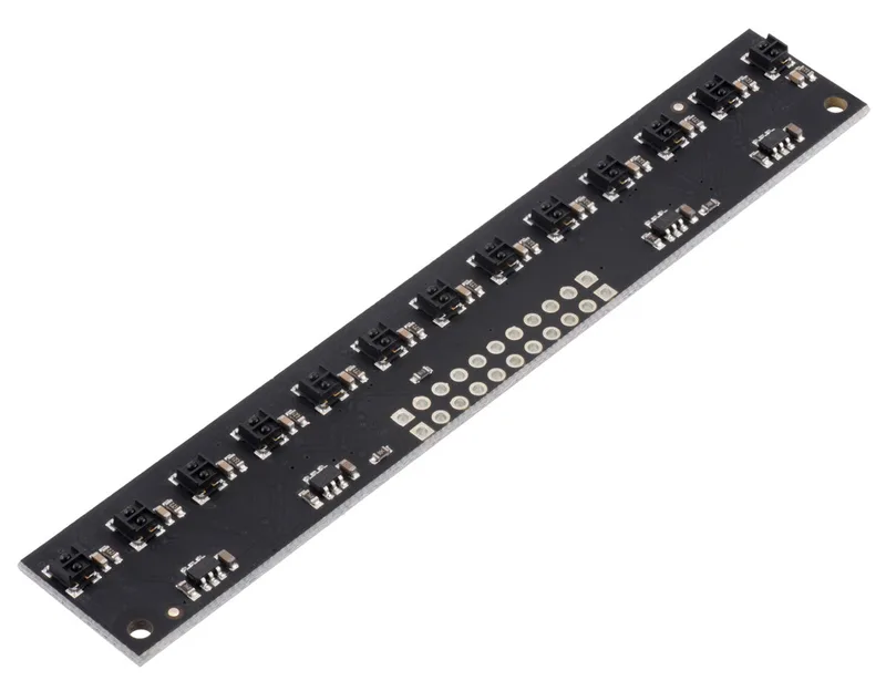 QTRX-MD-13RC Reflectance Sensor Array: 13-Channel, 8mm Pitch, RC Output, Low Current