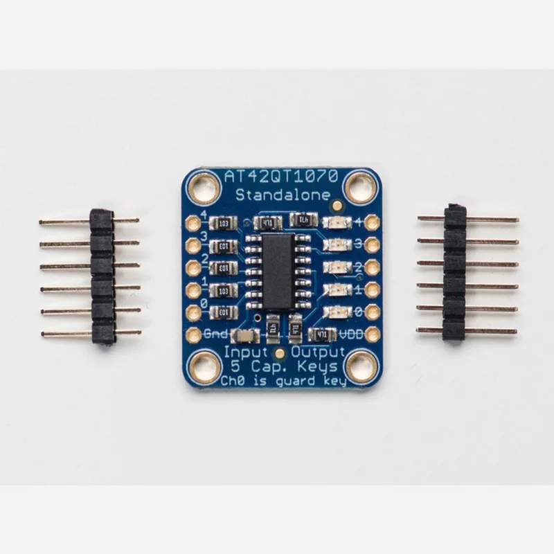 Standalone 5-Pad Capacitive Touch Sensor Breakout - AT42QT1070