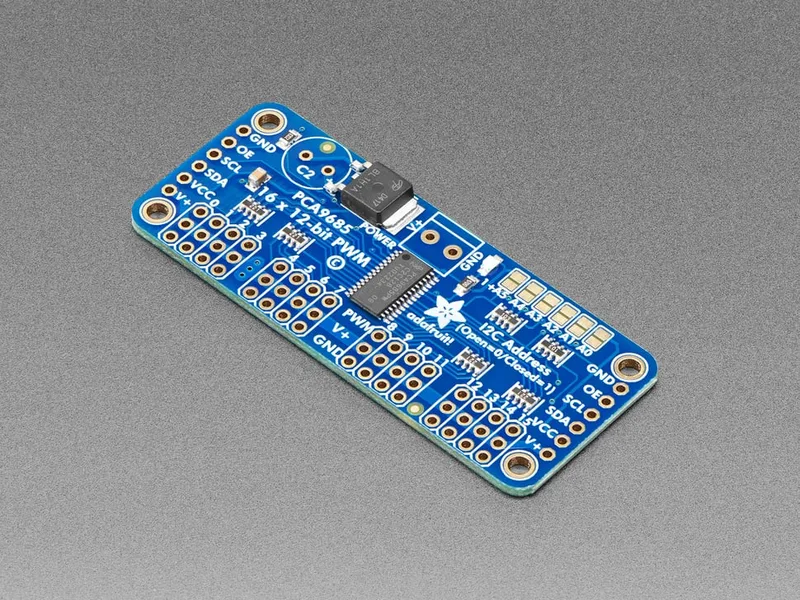 PCA9685搭載16チャネル PWM/サーボ ドライバー (I2C接続)