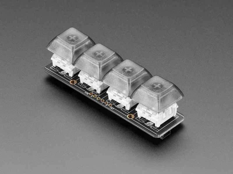 Adafruit NeoKey 1x4 QT I2C Mechanical Key Switch Breakout with NeoPixels