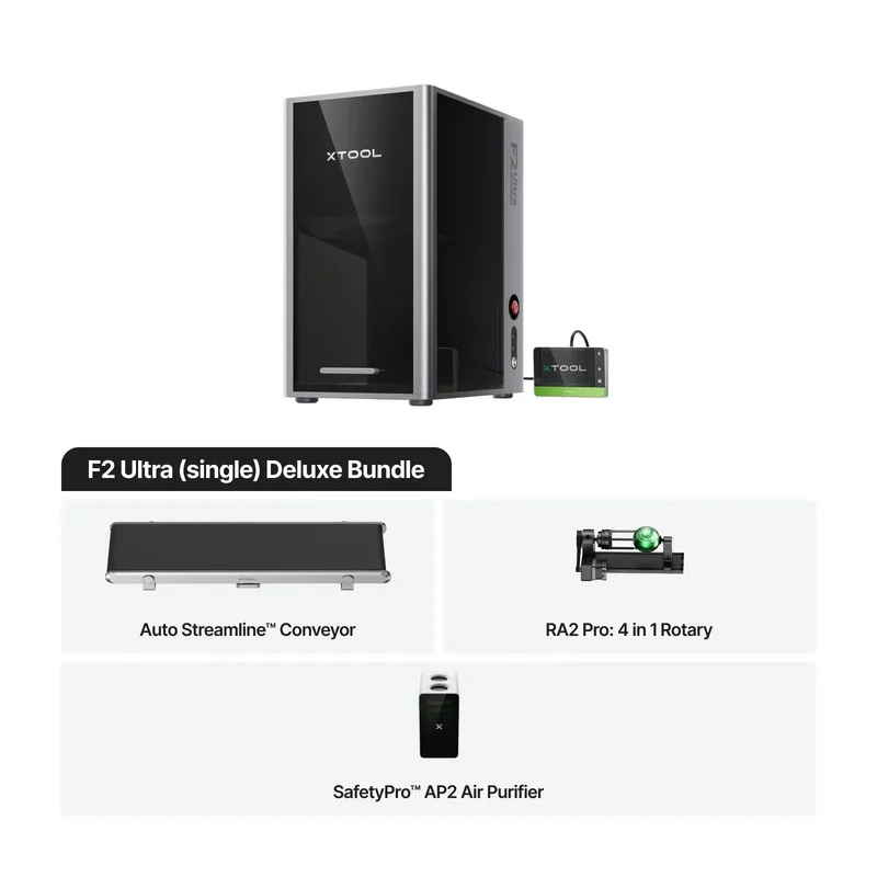 xTool F2 Ultra (single) Deluxe Bundle