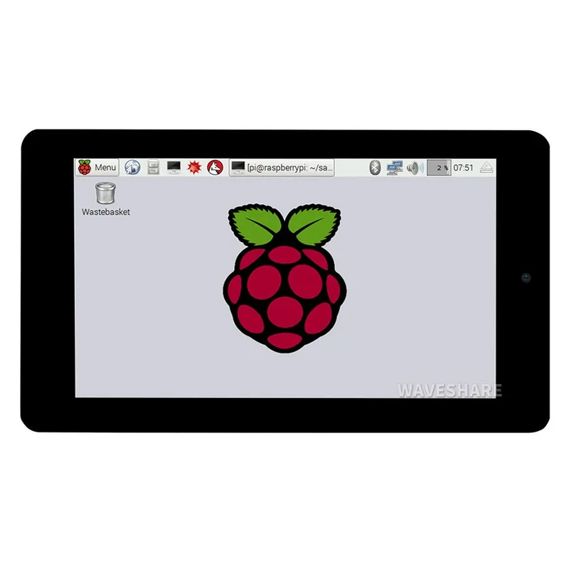 Raspberry Pi用フロントカメラ付き7インチタッチスクリーン液晶 800×480