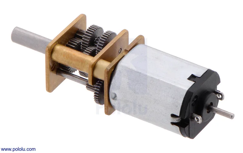 1000:1 Micro Metal Gearmotor HP 6V with Extended Motor Shaft
