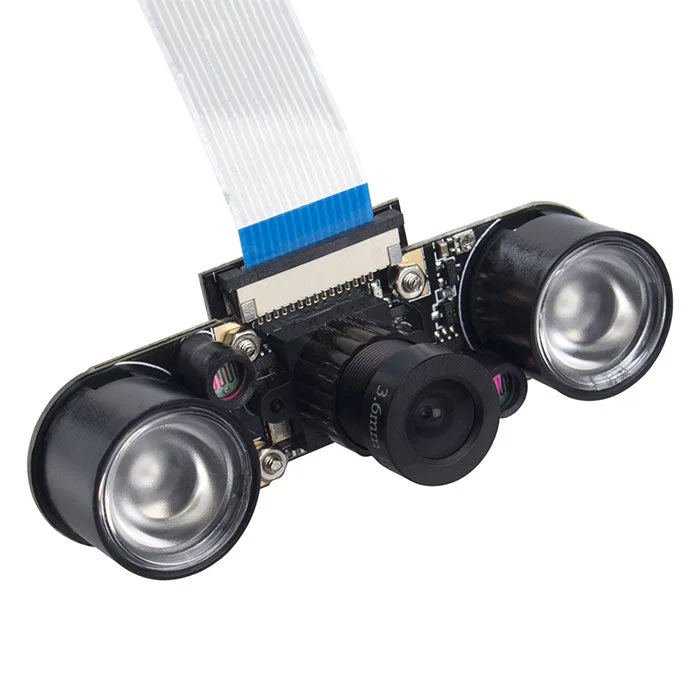 5MP Camera Board - Night Vision & Adjustable-Focus Lens for Raspberry Pi 1