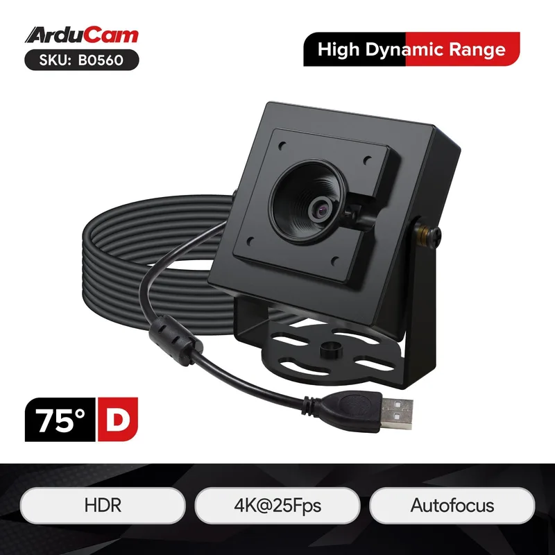Arducam ezBOX-HDR - 4K HDR オートフォーカスUSB2.0 UVCカメラ