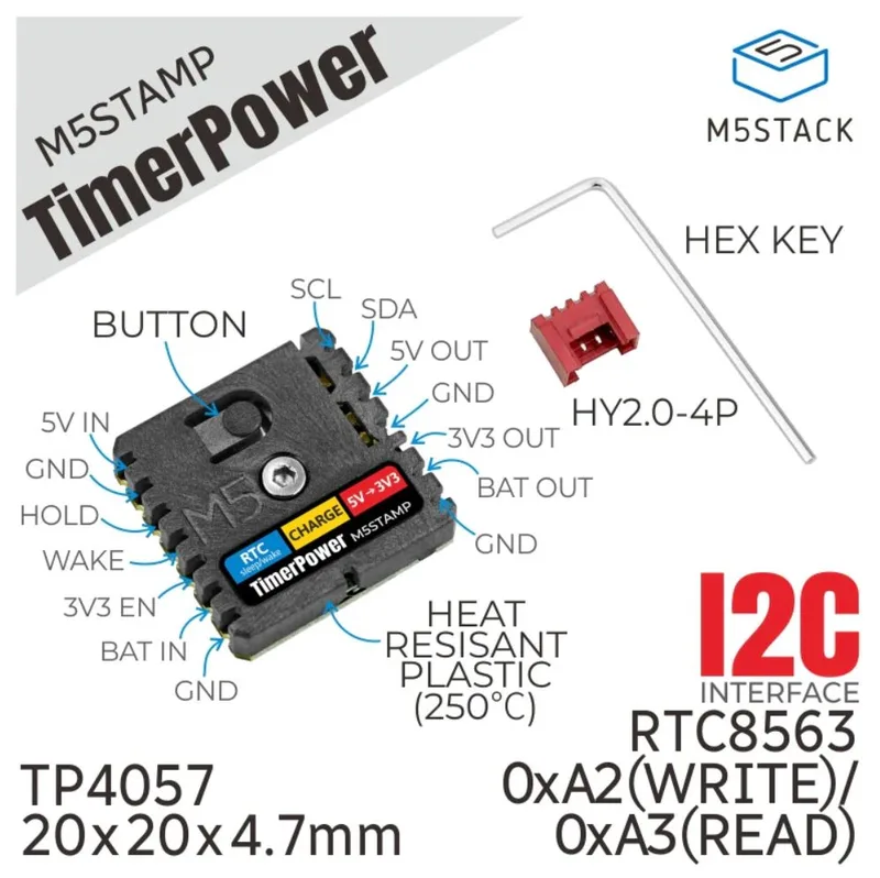 M5Stamp タイマー / 電源制御モジュール