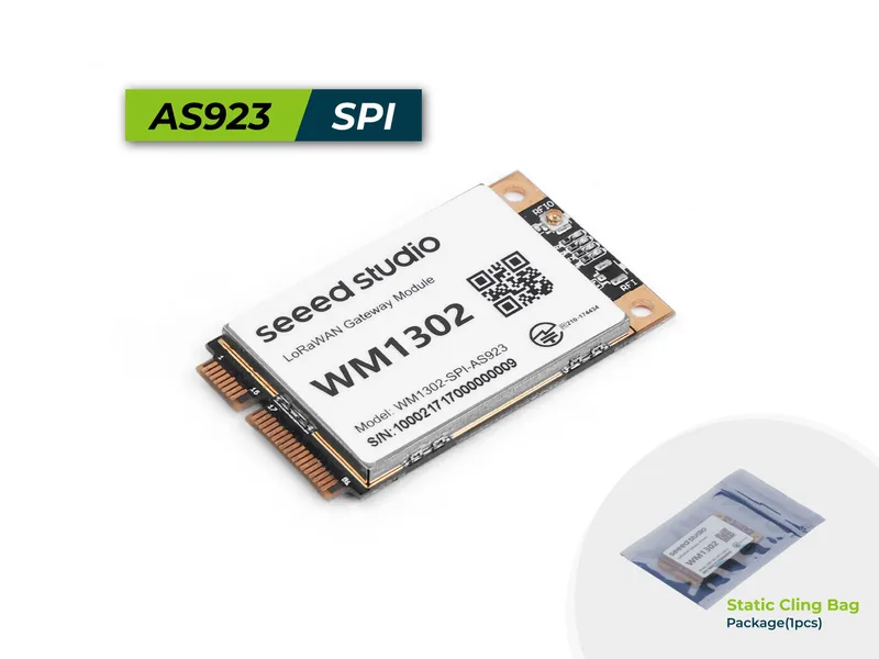 Wio-WM1302 LoRaWAN Gateway Module (SPI) - AS923